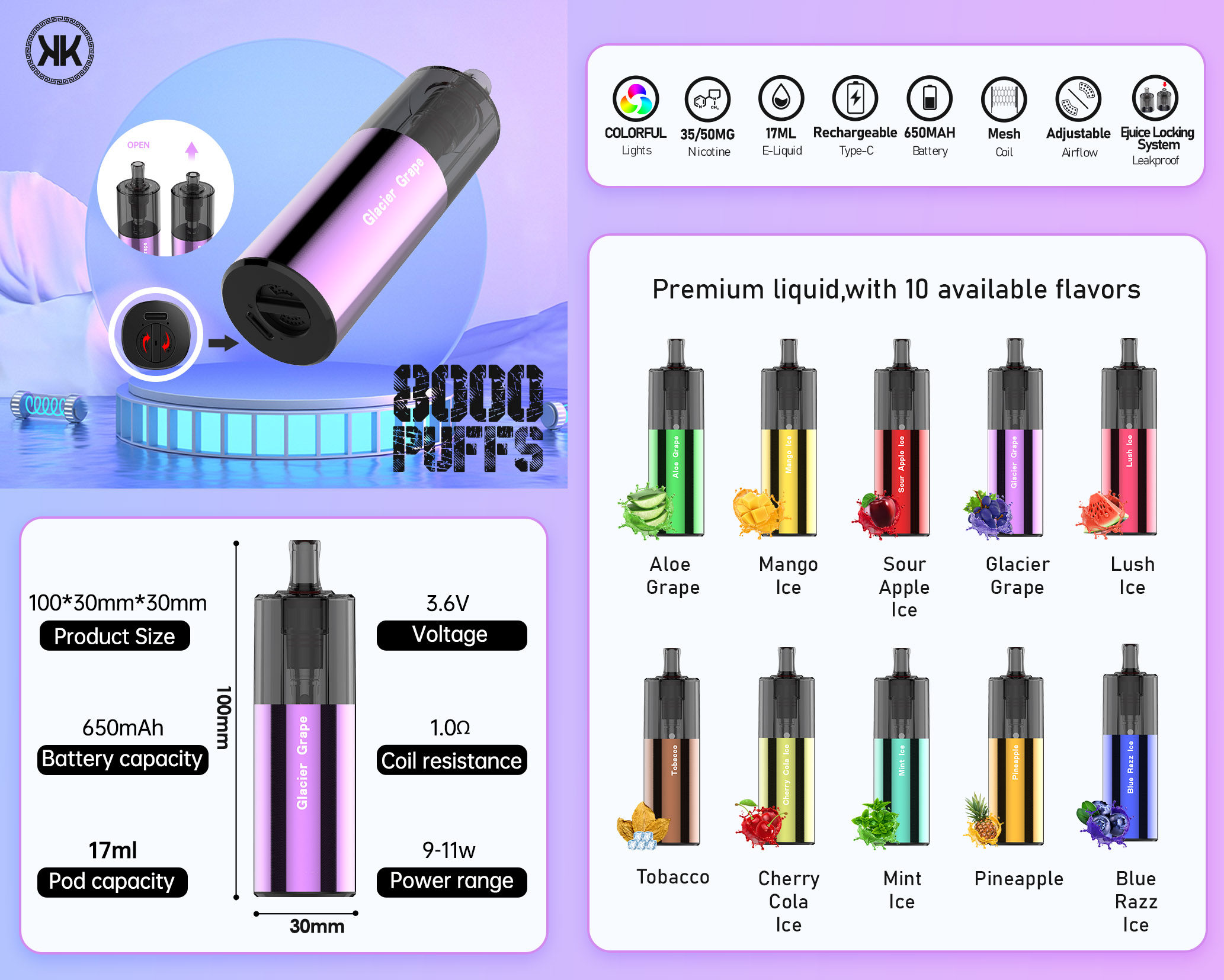 8k puffs disposable